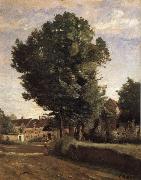 Corot Camille Entrance of Coubron Sweden oil painting artist